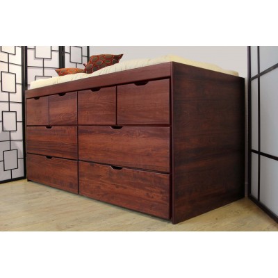 Lit tiroirs MASSAKO 1000